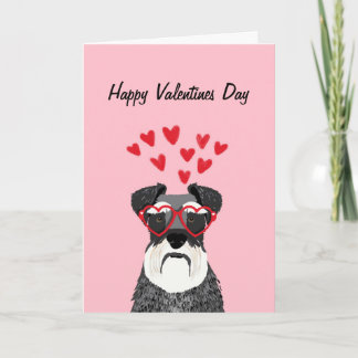 Schnauzer Valentijnse Dog Love Card Feestdagen Kaart