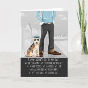 Schnauzer van de Dog Vaderdag Funny Kaart