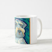 Schnauzer Van Gogh Style Koffiemok (Voorkant rechts)