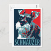 Schnauzer van Hope Dogs Briefkaart (Voorkant / Achterkant)