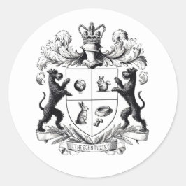 Schnauzer Wapenschild Sticker