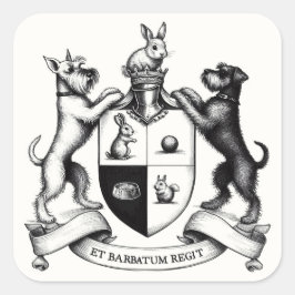 Schnauzer Wapenschild Sticker