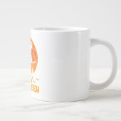 Schnauzer Witch Broomstick Halloween Gift Extra Grote Beker (Rechts)