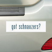 schnauzers bumpersticker (Op auto)