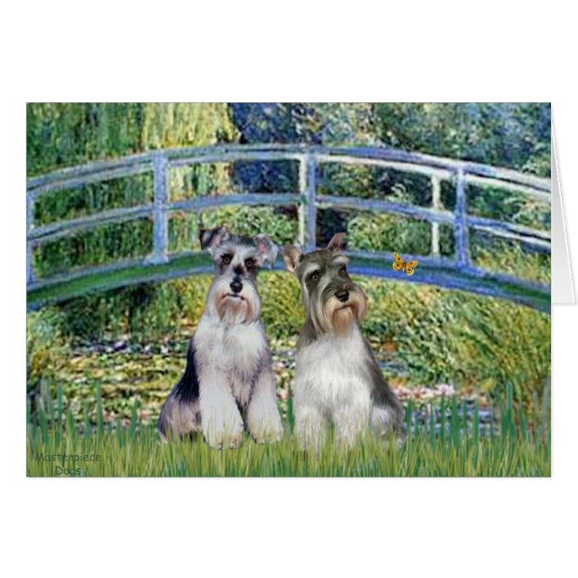 Schnauzers (deux-nat) - Pont (Devant horizontal)