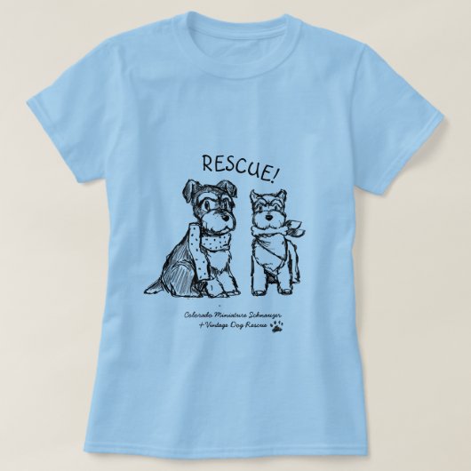 Schnauzers d'hiver - T-shirt de base (femmes) (Design devant)
