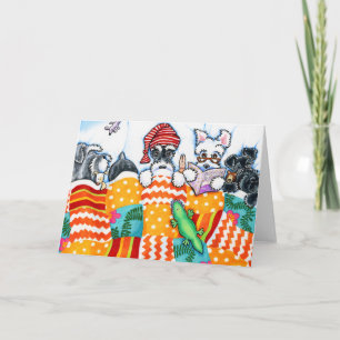 Schnauzers en nossen kaart