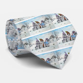 Schnauzers in de winter stropdas (Opgerold)