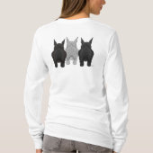 Schnauzers - Uitzicht Nose en Butt T-shirt (Achterkant)