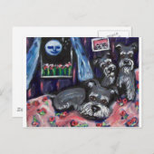 Schnauzers voelen zich grillig briefkaart (Voorkant / Achterkant)