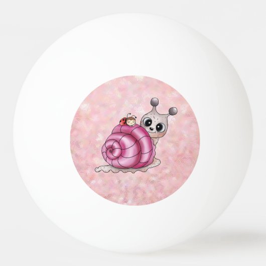 Schneckenhaus pink  pingpongballen (Voorkant)