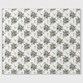 Schneebeeren Cadeaupapier (Vlak)