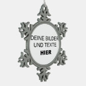 Schneeflocken Weihnachtsbaum-Anhänger gestalten Tin Sneeuwvlok Ornament (Links)