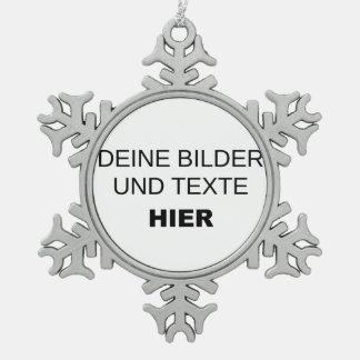 Schneeflocken Weihnachtsbaum-Anhänger gestalten Tin Sneeuwvlok Ornament