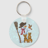 Schneemann mit tieren sleutelhanger (Voorkant)