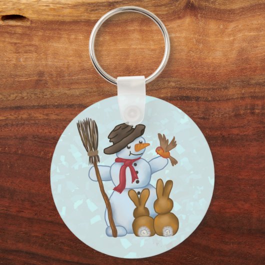 Schneemann mit tieren sleutelhanger (Voorkant)
