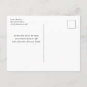 Schneemann mit Weihnachtsdeko - Briefkaart (Achterkant)