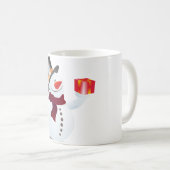 Schneemann / Snowman voor Kerstmis / X-mas Koffiemok (Voorkant rechts)