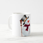 Schneemann / Snowman voor Kerstmis / X-mas Koffiemok (Voorkant links)