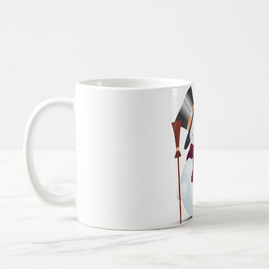 Schneemann / Snowman voor Kerstmis / X-mas Koffiemok (Links)