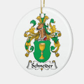 Schneider Family Crest Keramisch Ornament (Links)