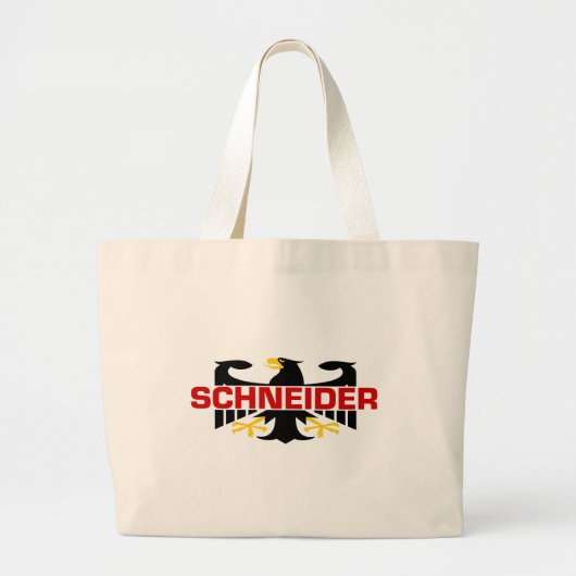 Schneider Surname Grote Tote Bag (Voorkant)