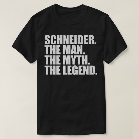 SchneiderSchneider Achternaam Schneider T-shirt (Design voorkant)