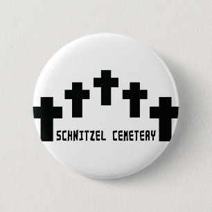 schnitzel cemeterkruis ronde button 5,7 cm