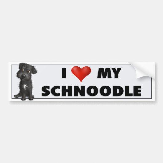 Schnoedle (Black) Love Sticker (Voorkant)