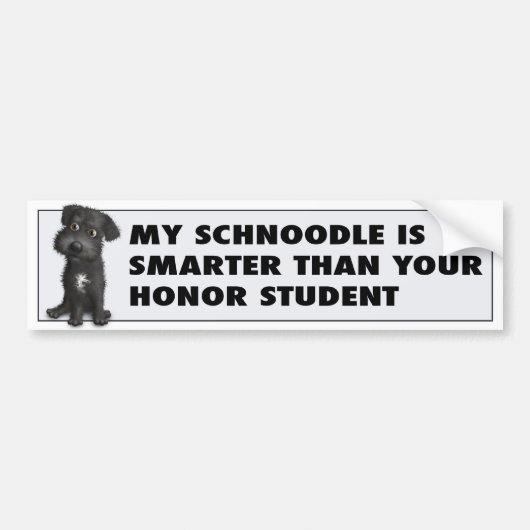 Schnole (Black) Honor Bumpersticker (Voorkant)