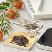 Schnole Dog Double Sided Sleutelhanger (Voorkant Rechts)