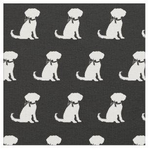 Schnole Dog Silhouette Pet Stof