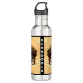 Schnoodle Chien Bouteille d'eau en acier inoxydabl (Devant)