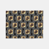 Schnoodle Chien noir polaire couverture (Devant (Horizontal))