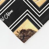 Schnoodle Chien noir polaire couverture (Coin)