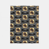 Schnoodle Chien noir polaire couverture (Devant)