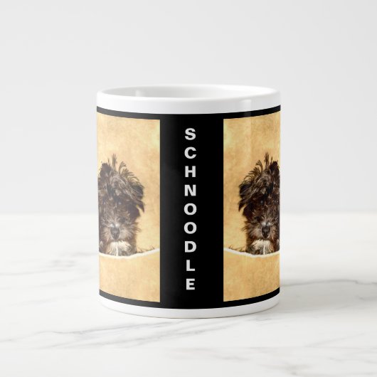 Schnoodle Dog Personnalisé Jumbo Mug (Devant)