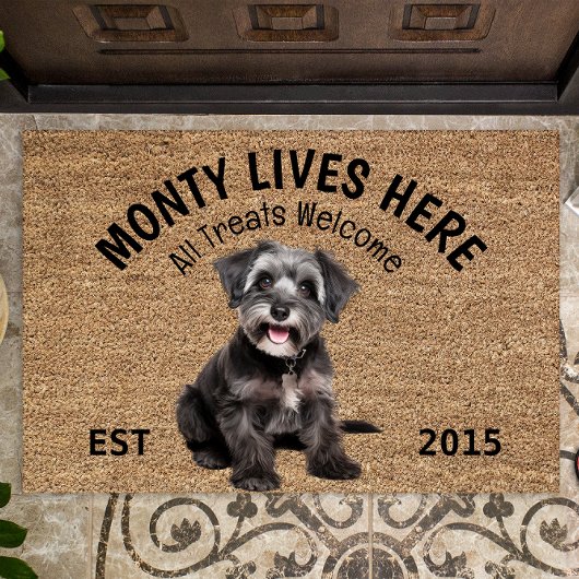 Schnoodle gepersonaliseerde Hondenliefhebbers deur Deurmat