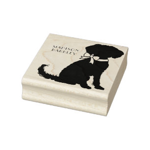 Schnoodle Hond Puppy Rubberstempel