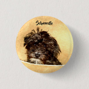 Schnoodle-hondenknop Ronde Button 3,2 Cm