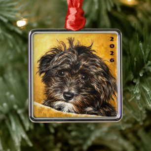Schnoodle Premium Vierkant Ornament