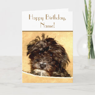 Schnoodle Verjaardag Aanpasbare Tekstkaart Kaart