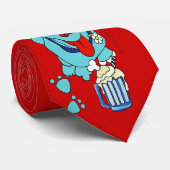 Schnook Dog Pop Art Stropdas (Opgerold)