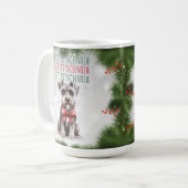 Schnuazer Funny Chien Pun de Noël Café Mug (Devant gauche)