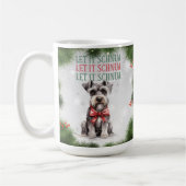 Schnuazer Funny Chien Pun de Noël Café Mug (Gauche)