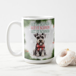 Schnuazer Funny Dog Pun Christmas Coffee Mok