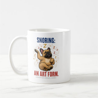 Schnurken is een kunstvorm Grappige Franse Bulldog Koffiemok
