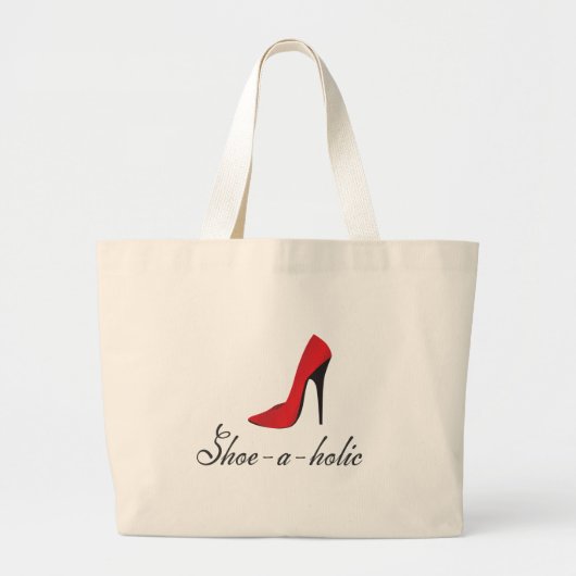 Schoel-a-holic Grote Tote Bag (Voorkant)