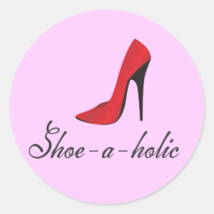 Schoel-a-holic Ronde Sticker