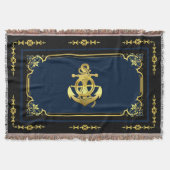 Schoel/ankerjager — blauw/goud deken (Voorkant)